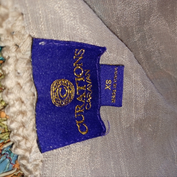 Bohemian Festival Vibes 5 Pc Outfit Dress W/ Vest, Belt, Hat & Bag, Sz S/XS - Picture 8 of 9